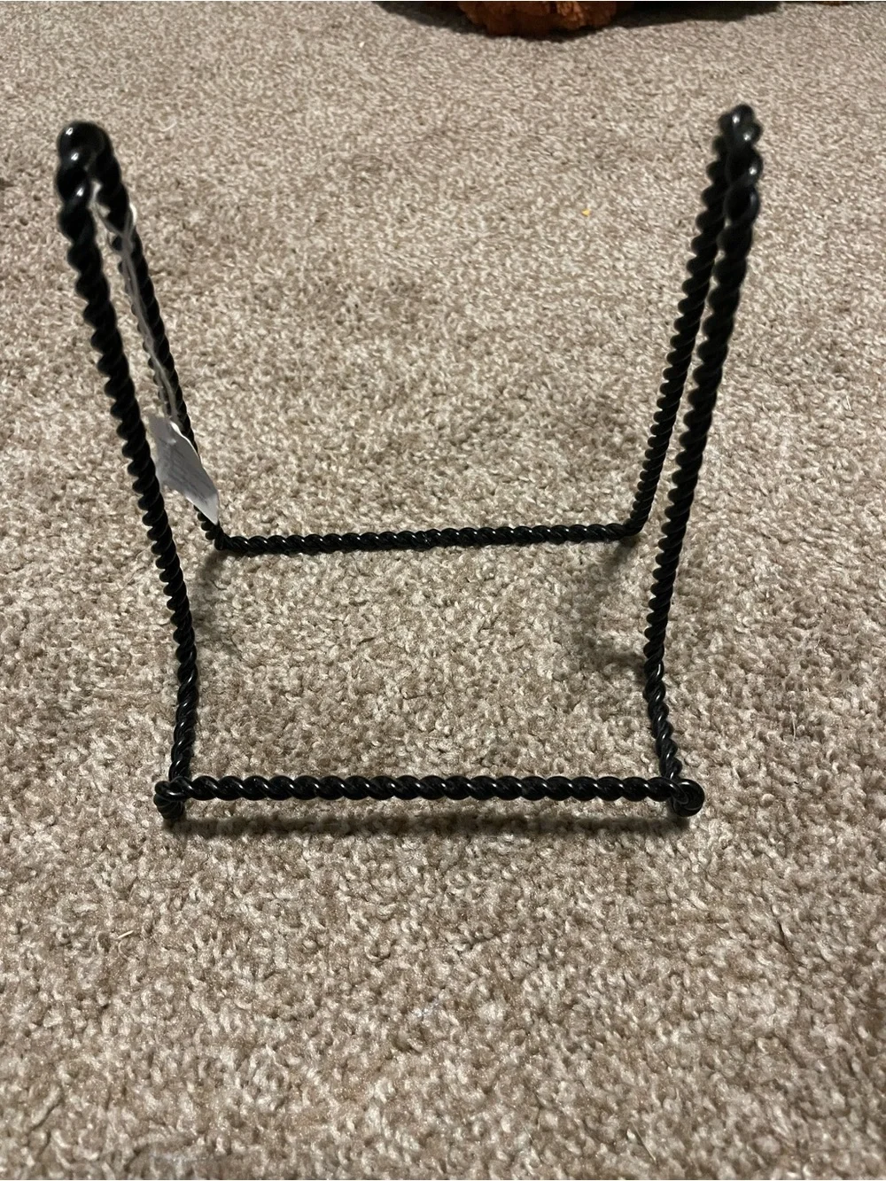Black Twisted Metal Display Stand -